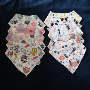 Adorable drool bibs